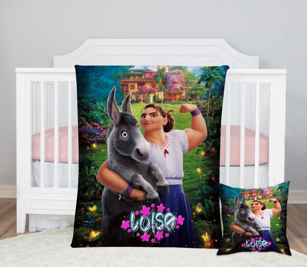 Personalized Luisa Encanto Bedding Set Encanto Bedding Luisa Encanto Movie Theme